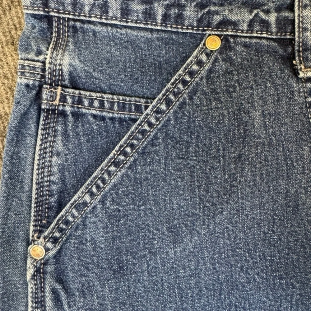 Levis SilverTab Carpenter Jeans Mens 33x32 Blue Denim Double Knee Loose Fit Work
